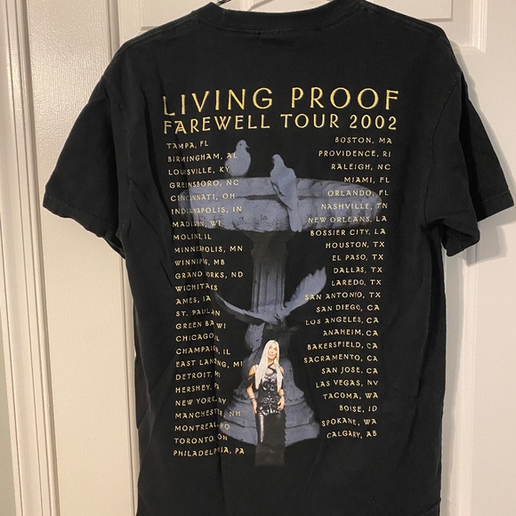 Vintage Cher Living Proof Farewell Concert Tour 2002 T Shirt Medium Black - Picture 6 of 8